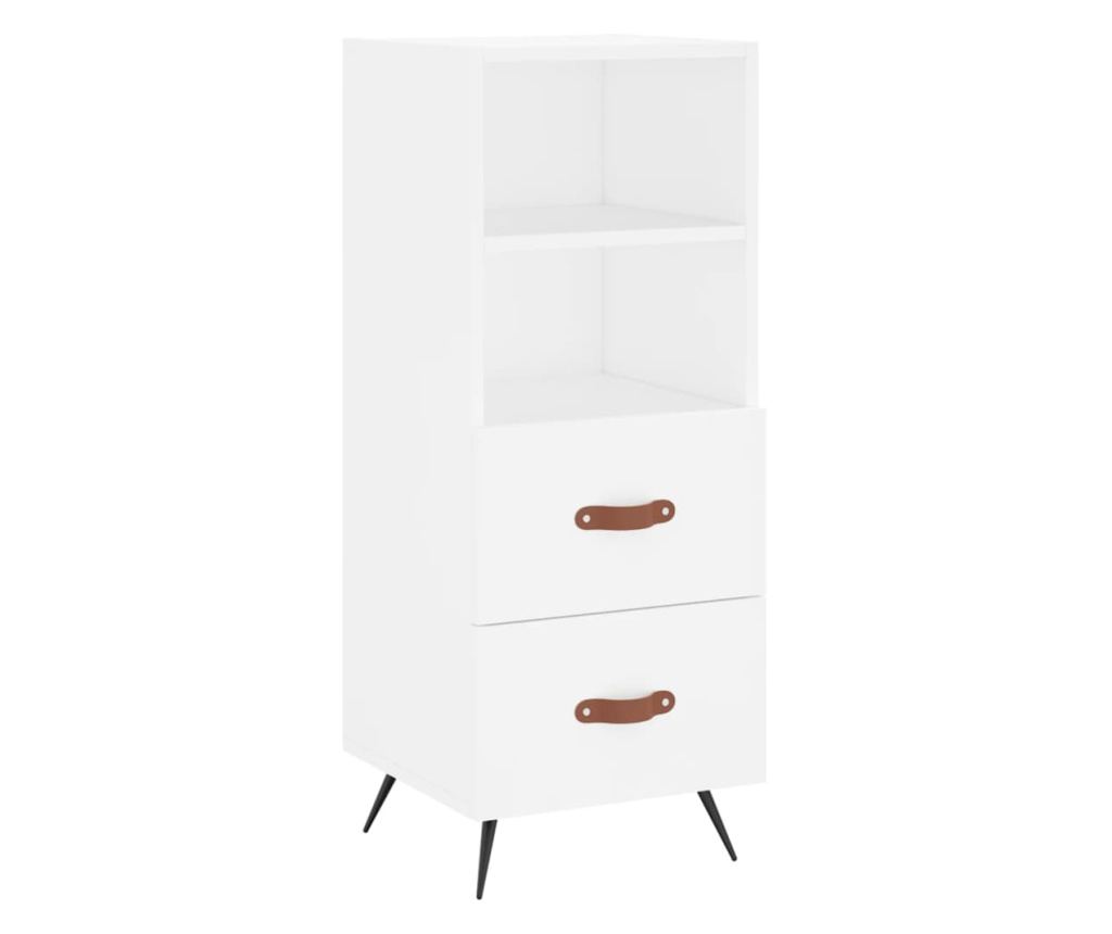 Visoki ormar, bijeli, 34,5x34x180 cm, konstruirano drvo - 5