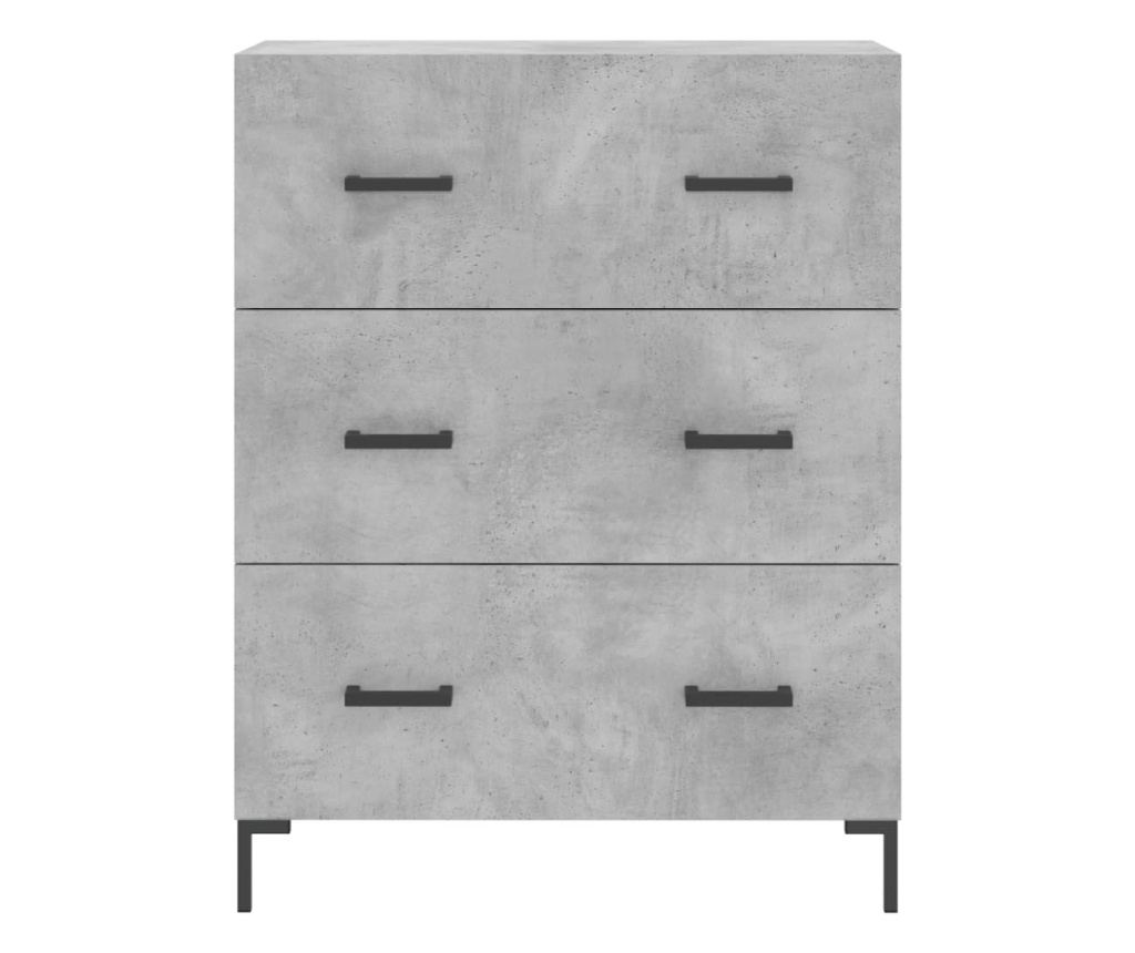 Visoki ormar, betonsko siva, 69,5x34x180 cm, kompozitno drvo - 8