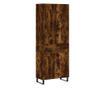 Visoki ormarić, dimljeni hrast, 69,5x34x180 cm, kompozitno drvo thumbnail 2