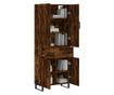 Visoki ormarić, dimljeni hrast, 69,5x34x180 cm, kompozitno drvo thumbnail 3