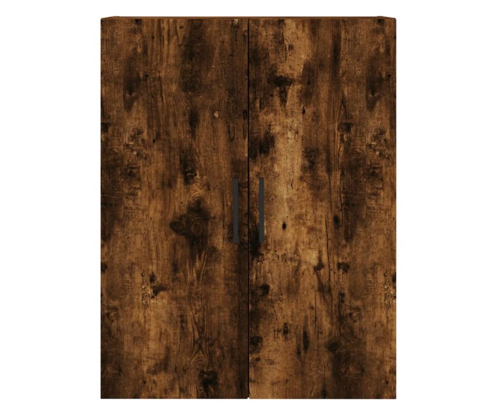 Visoki ormarić, dimljeni hrast, 69,5x34x180 cm, kompozitno drvo - 6