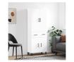 Visoka ormar, bijela, 69,5x34x180 cm, kompozitno drvo thumbnail 1