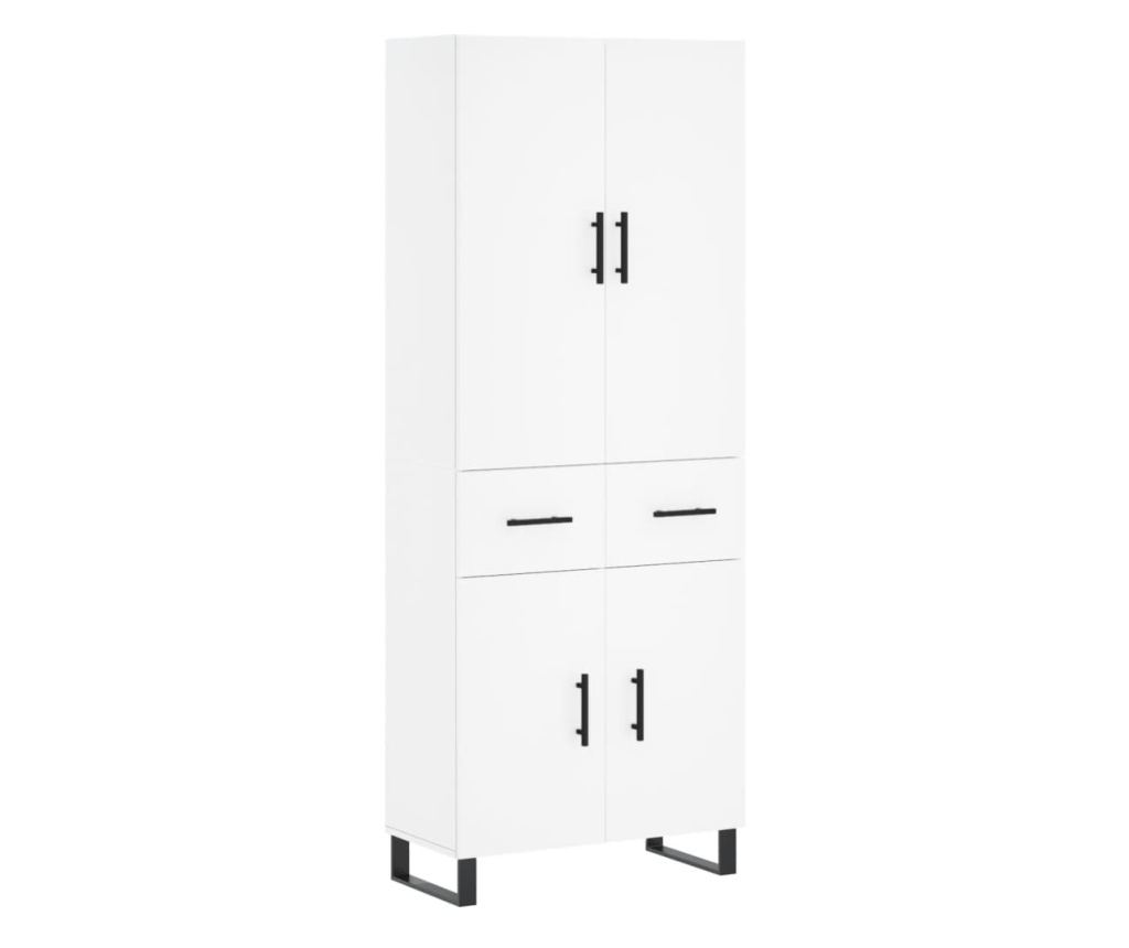 Visoka ormar, bijela, 69,5x34x180 cm, kompozitno drvo - 2