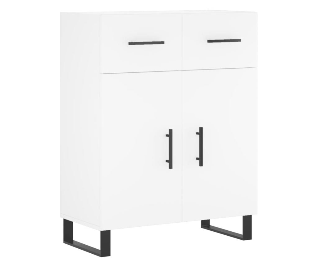 Visoka ormar, bijela, 69,5x34x180 cm, kompozitno drvo - 7