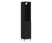 Visoka crna vitrina, 34,5x34x180 cm, obrađeno drvo thumbnail 2
