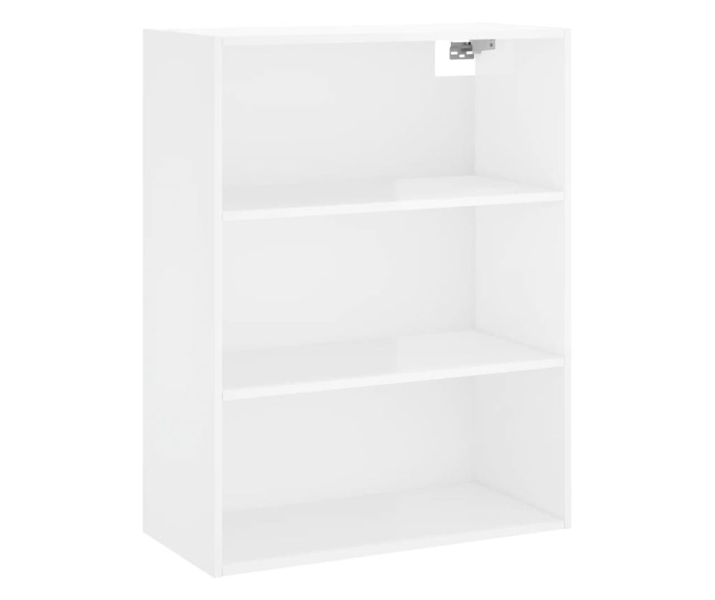 Visoka ormar, bijela visokog sjaja, 69,5x34x180 cm, kompozitno drvo - 5
