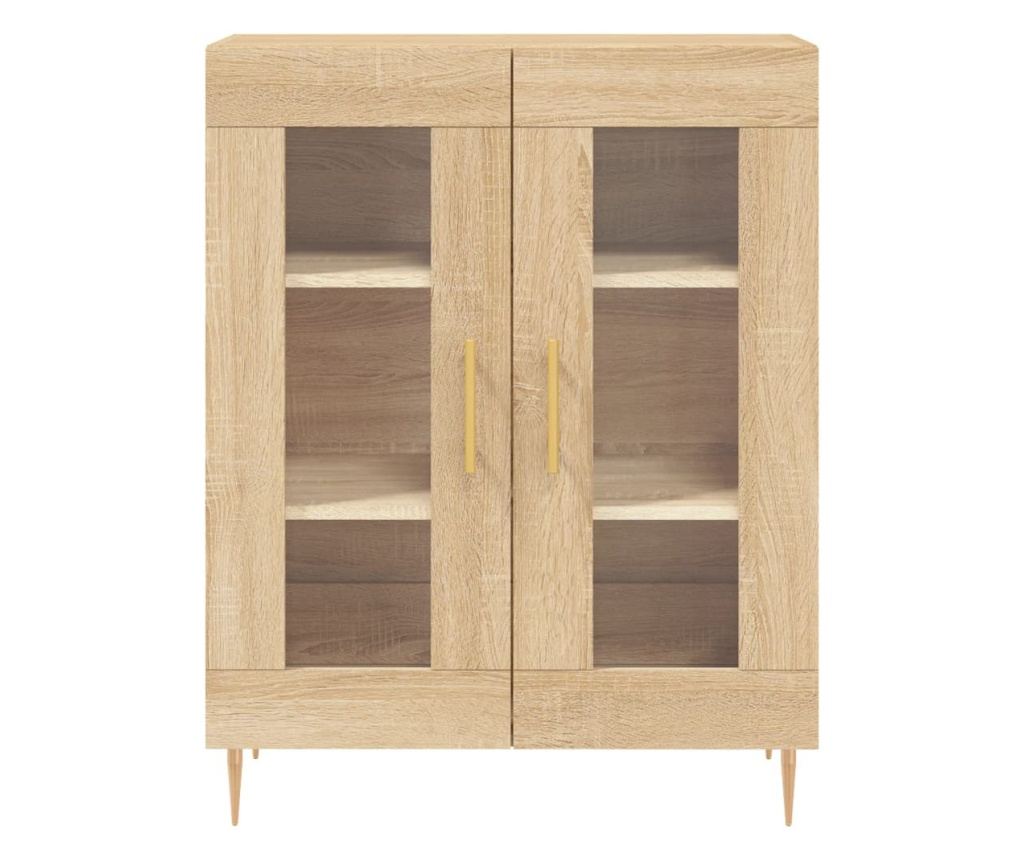 Visoka ormar, hrast sonoma, 69,5x34x180 cm, kompozitno drvo - 8
