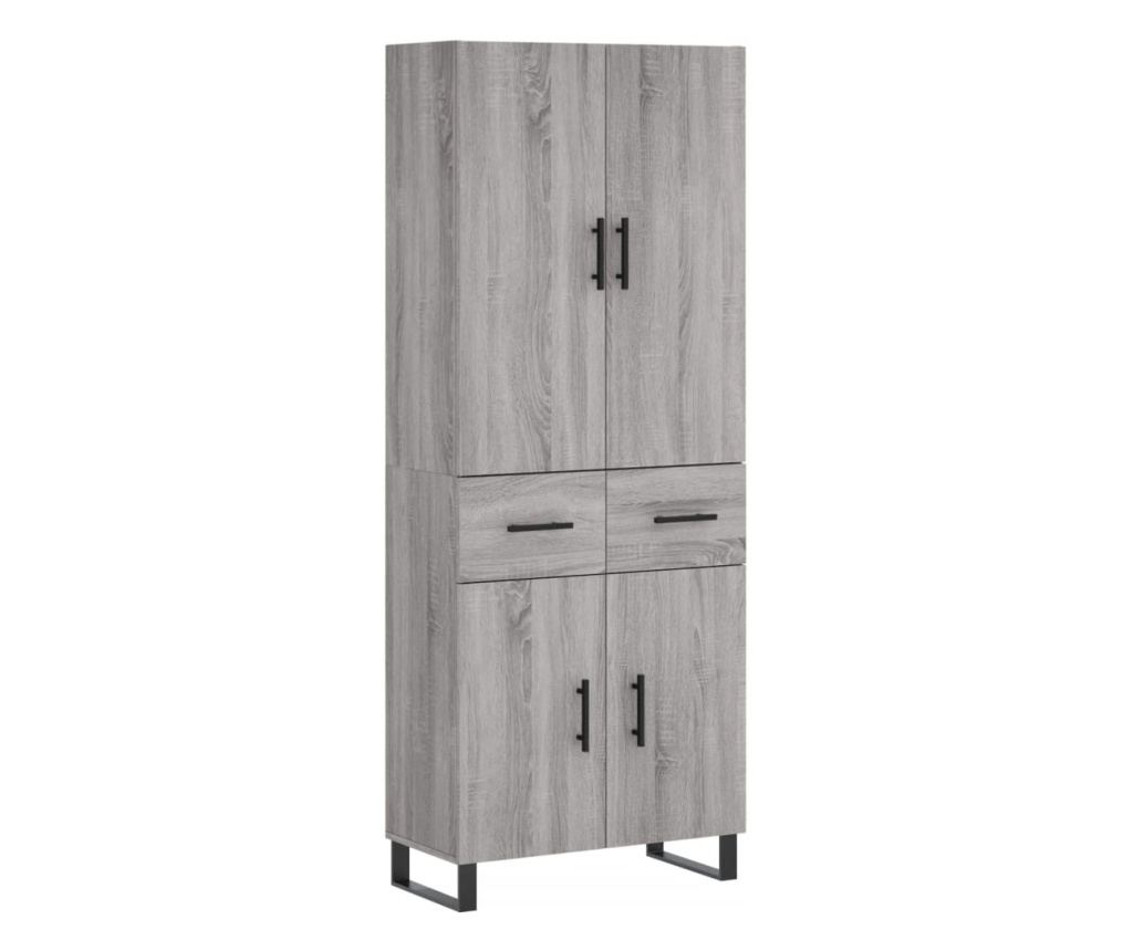Visoki ormar, sonoma siva, 69,5x34x180 cm, konstruirano drvo - 2