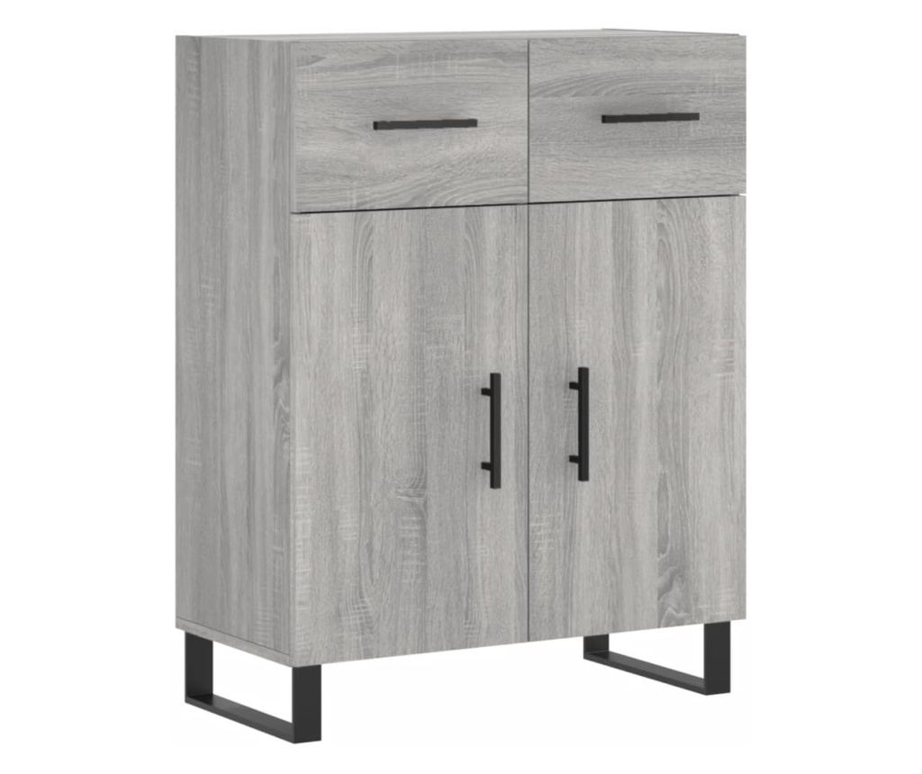 Visoki ormar, sonoma siva, 69,5x34x180 cm, konstruirano drvo - 7