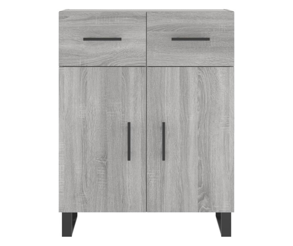 Visoki ormar, sonoma siva, 69,5x34x180 cm, konstruirano drvo - 8