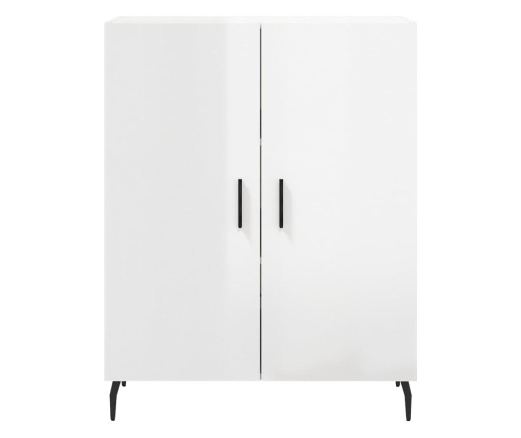 Visoka ormar, bijela visokog sjaja, 69,5x34x180 cm, kompozitno drvo - 8