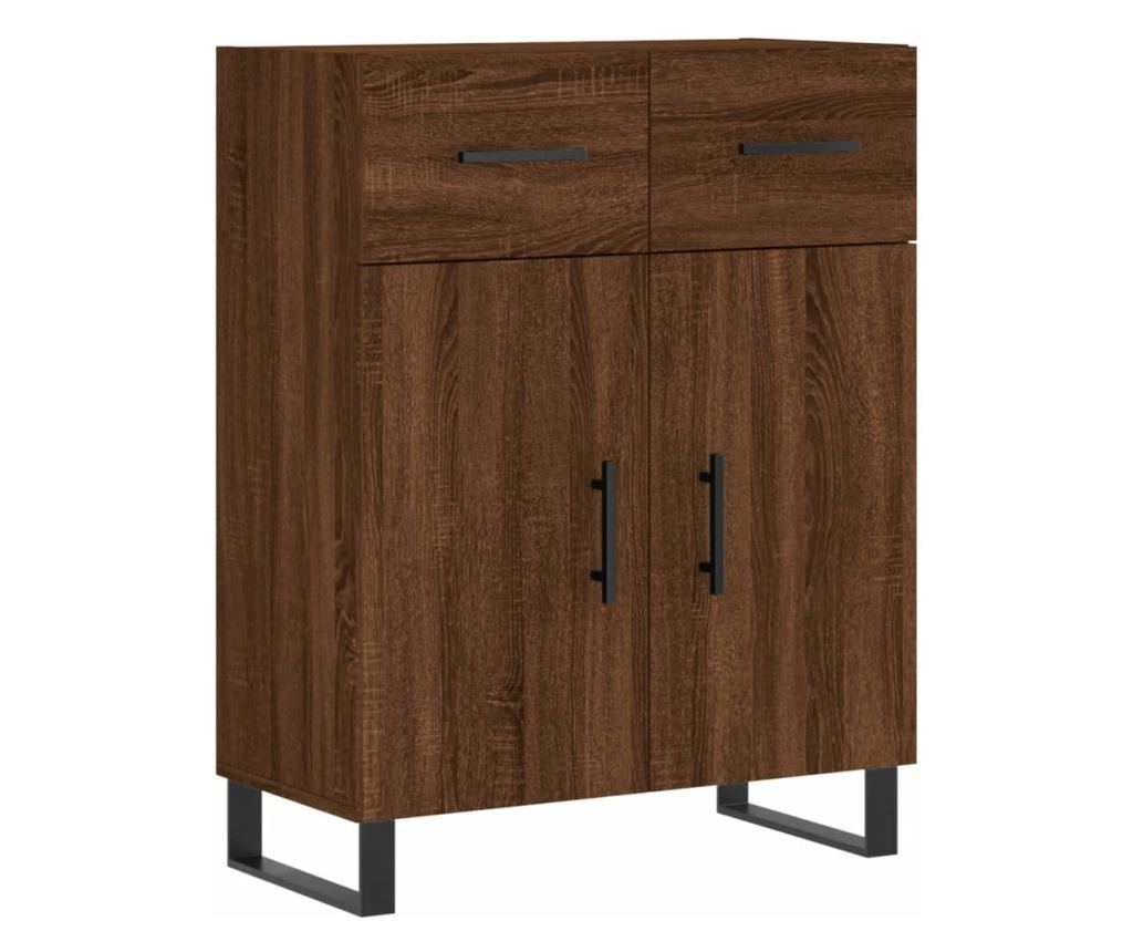 Visoka ormar, smeđi hrast, 69,5x34x180 cm, kompozitno drvo - 7