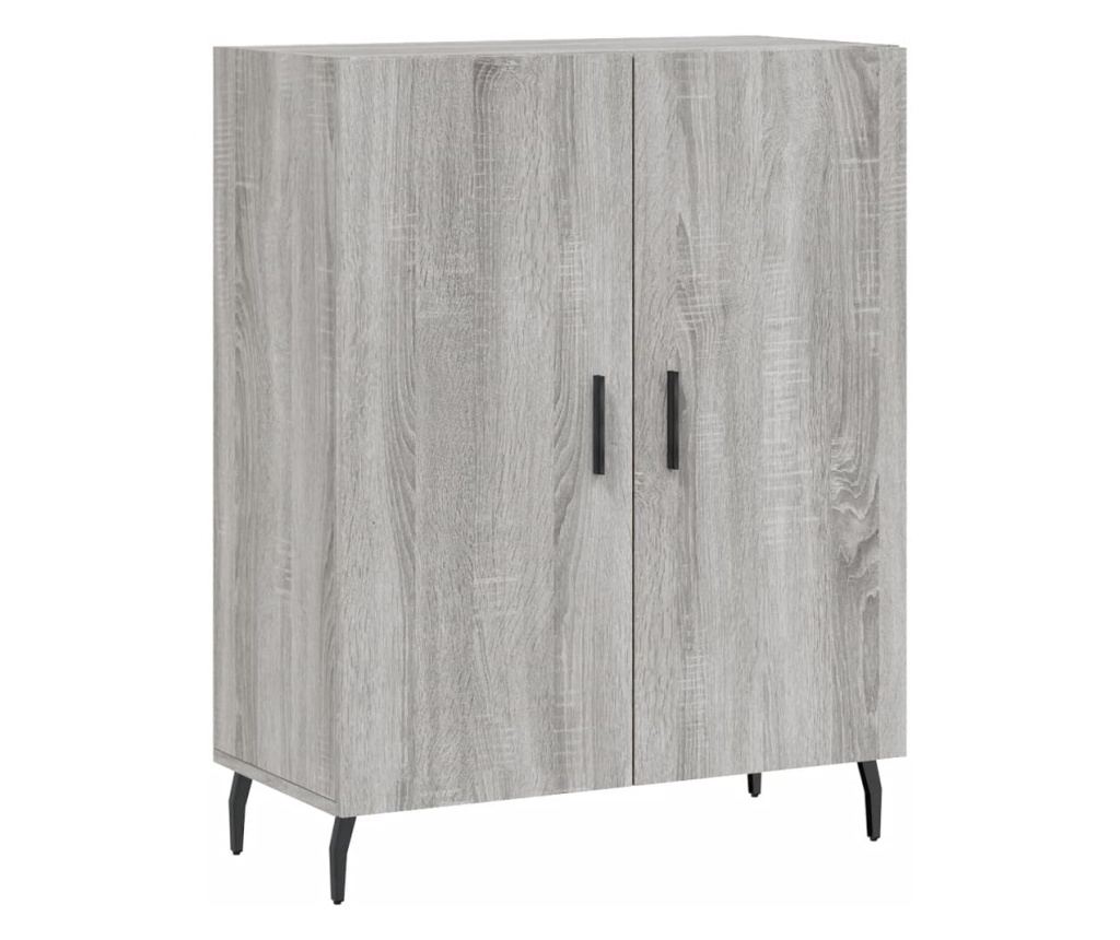 Visoki ormarić, sonoma siva, 69,5x34x180 cm, konstruirano drvo - 7