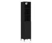 Visoka crna vitrina, 34,5x34x180 cm, obrađeno drvo thumbnail 2