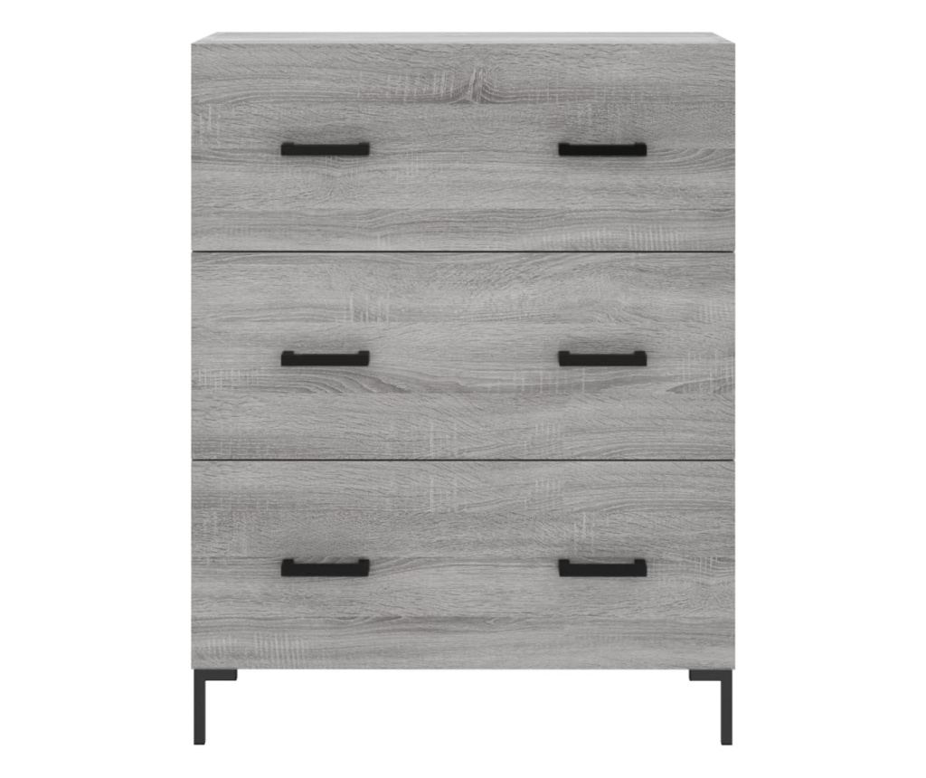 Visoka ormar, siva sonoma, 69,5x34x180 cm, kompozitno drvo - 8