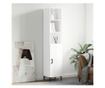 Visoka ormar, bijela visokog sjaja, 34,5x34x180 cm, obrađeno drvo thumbnail 1