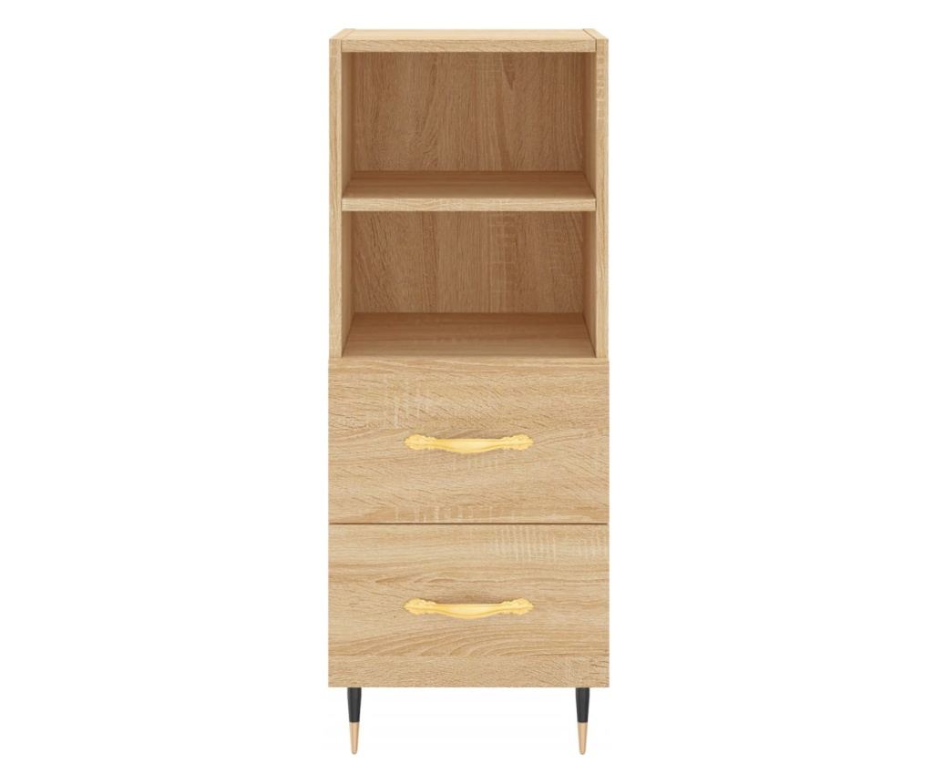 Visoka ormar, hrast sonoma, 34,5x34x180 cm, obrađeno drvo - 6