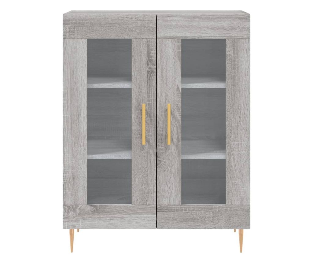 Visoka ormar, siva sonoma, 69,5x34x180 cm, kompozitno drvo - 8