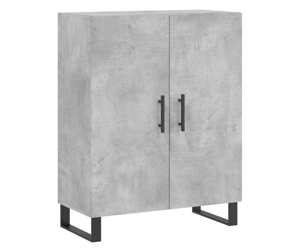 Visoki ormar, betonsko siva, 69,5x34x180 cm, kompozitno drvo - 7