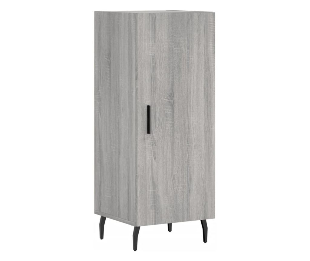 Visoka ormar, siva sonoma, 34,5x34x180 cm, obrađeno drvo - 7