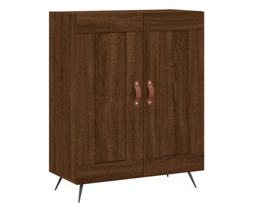 Visoka ormar, smeđi hrast, 69,5x34x180 cm, kompozitno drvo - 7
