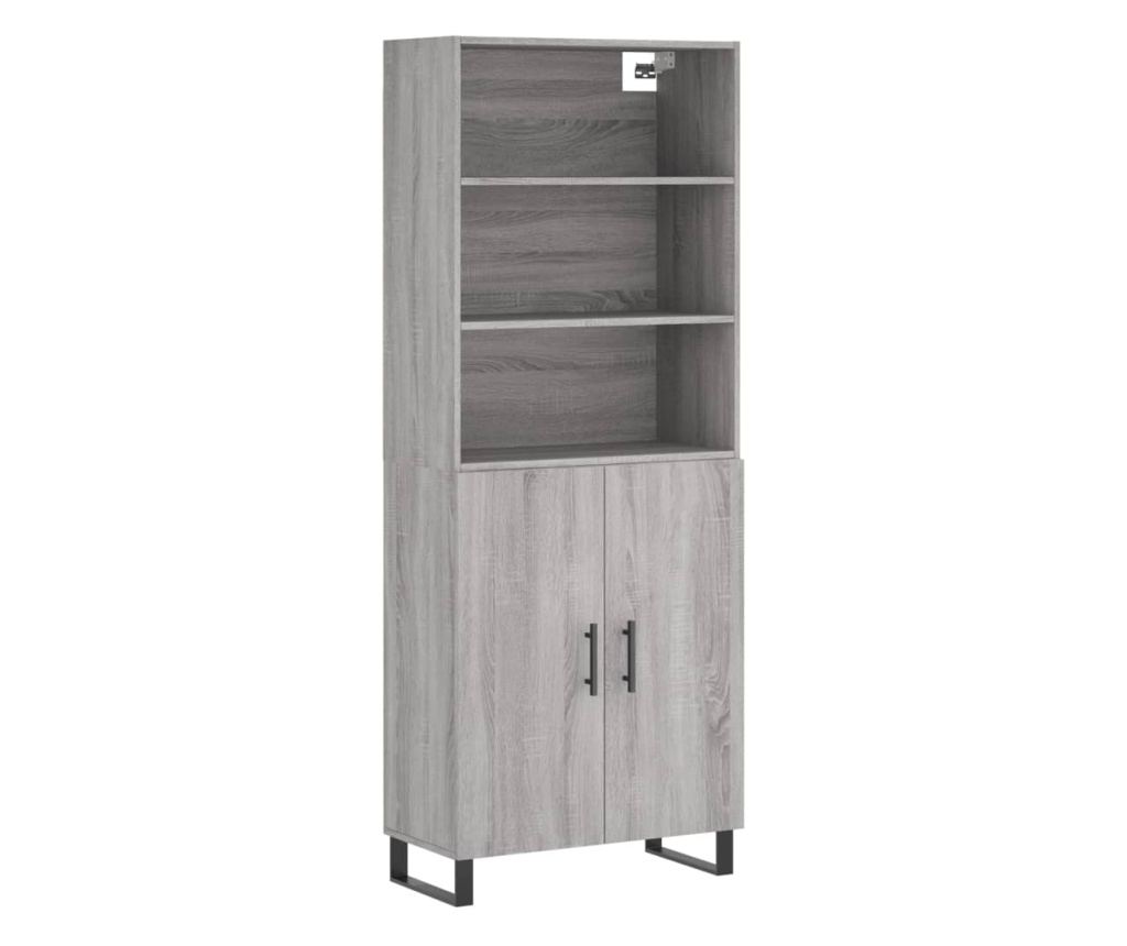 Visoki ormar, sonoma siva, 69,5x34x180 cm, kompozitno drvo - 2