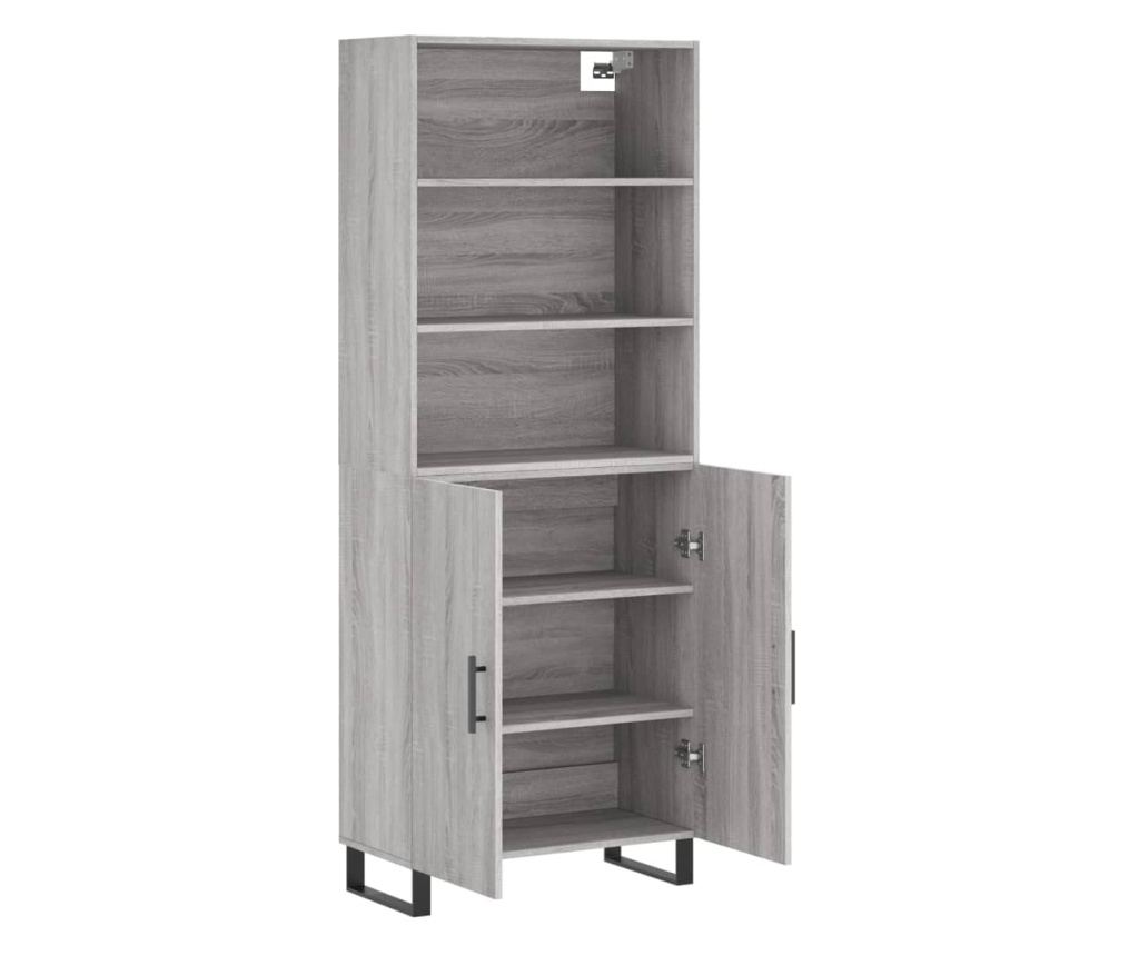 Visoki ormar, sonoma siva, 69,5x34x180 cm, kompozitno drvo - 4