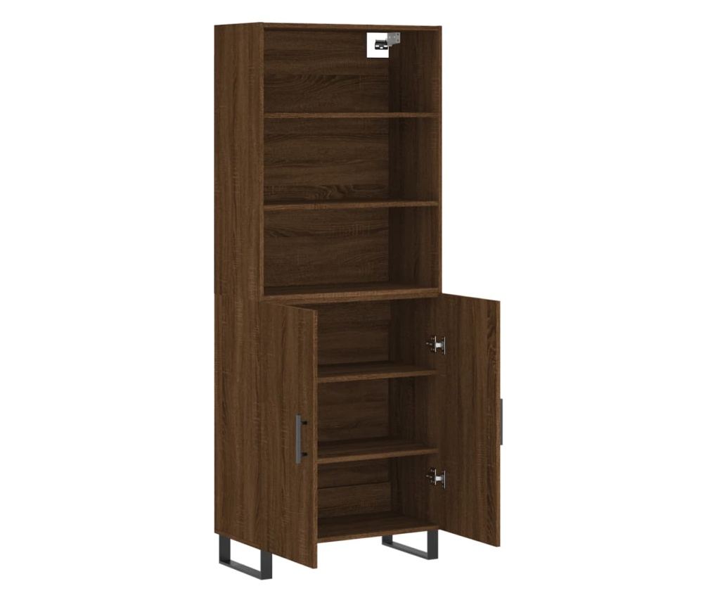 Visoka ormar, smeđi hrast, 69,5x34x180 cm, kompozitno drvo - 4