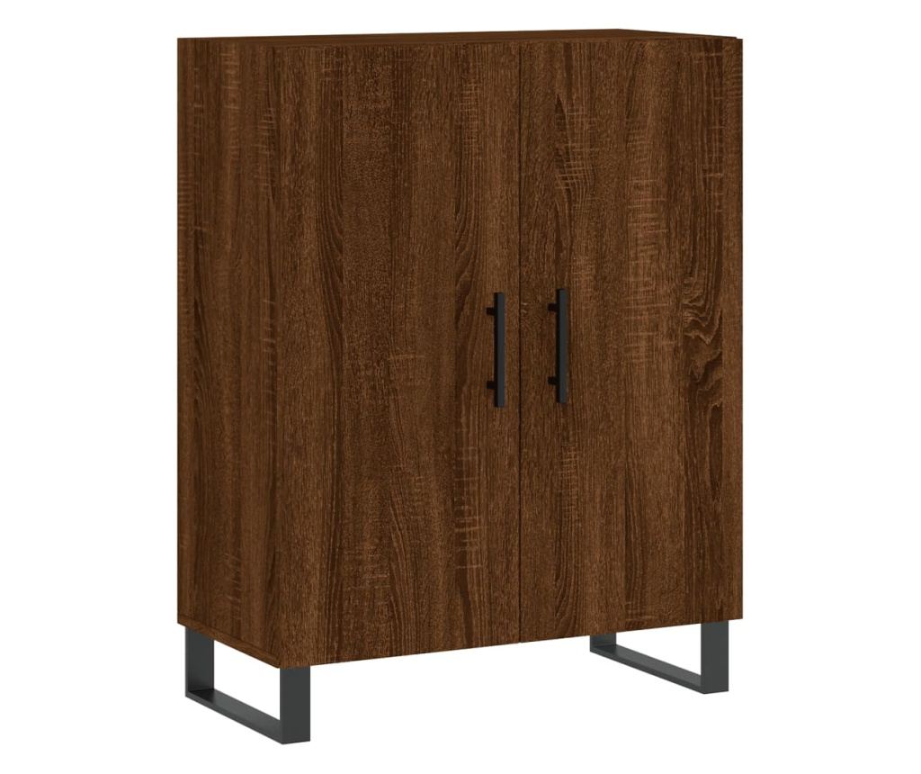 Visoka ormar, smeđi hrast, 69,5x34x180 cm, kompozitno drvo - 7