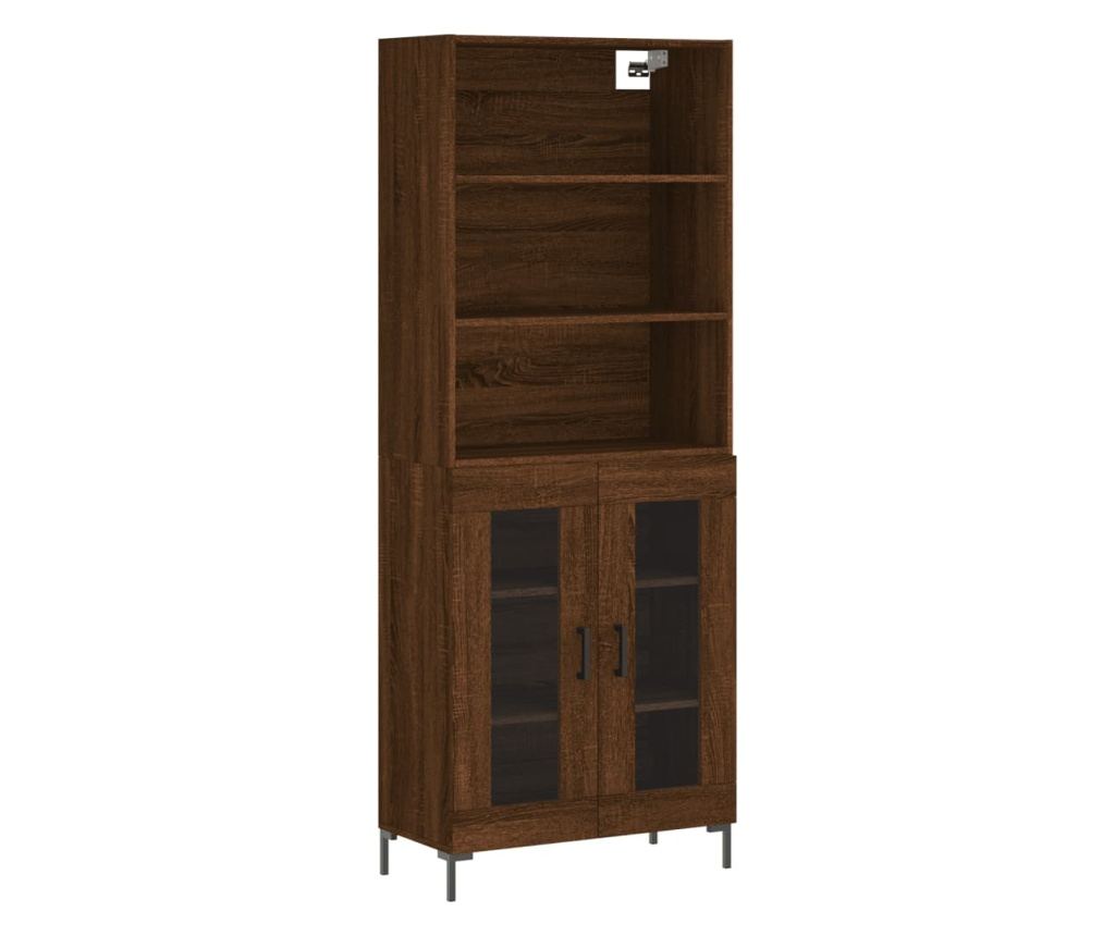Visoka ormar, smeđi hrast, 69,5x34x180 cm, kompozitno drvo - 2