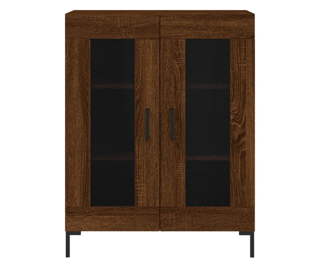 Visoka ormar, smeđi hrast, 69,5x34x180 cm, kompozitno drvo - 8