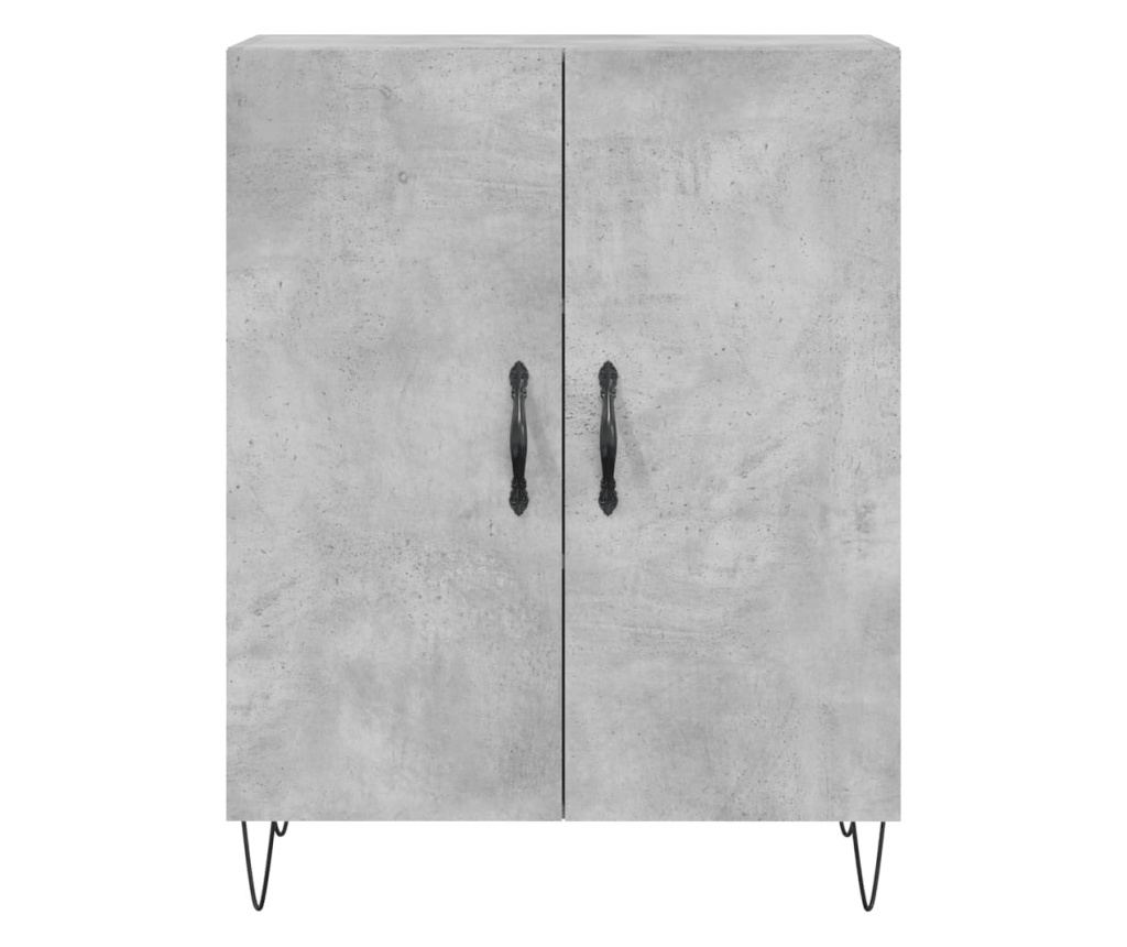 Visoka ormar, siva beton, 69,5x34x180, kompozitno drvo - 8