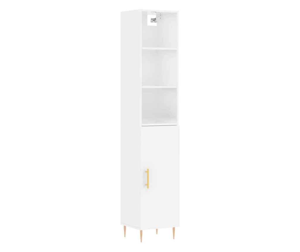 Visoka ormar, bijela, 34,5x34x180 cm, obrađeno drvo - 2
