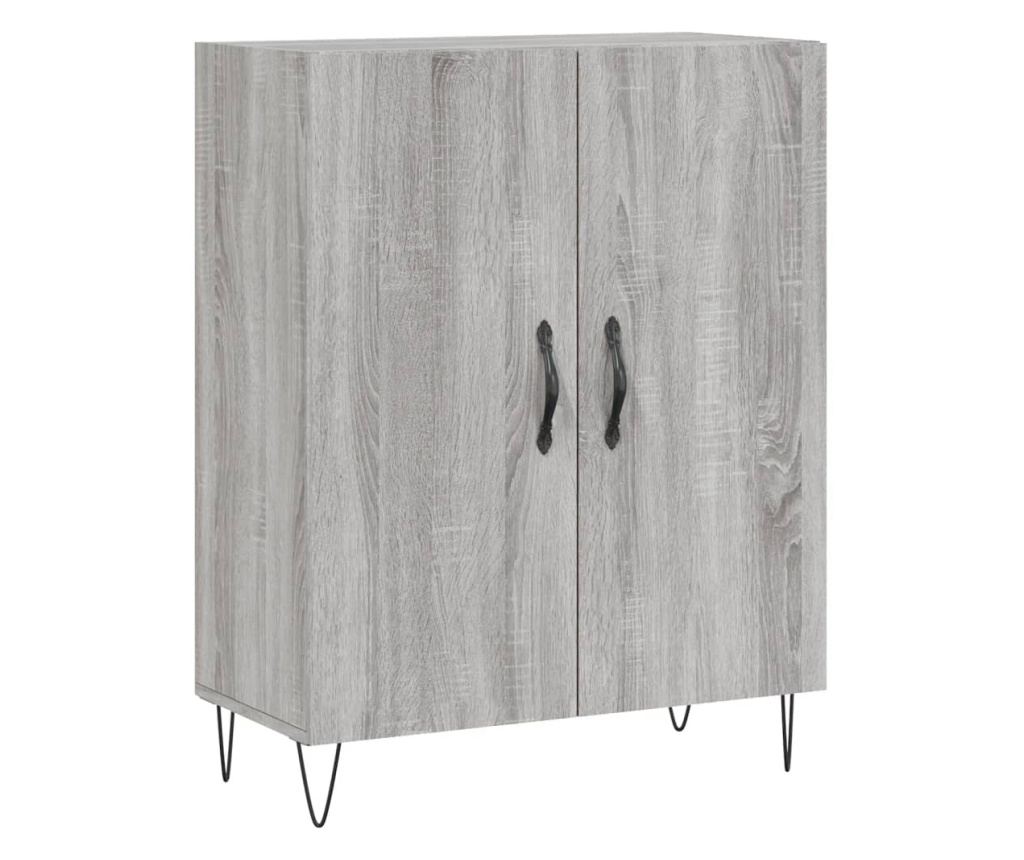 Visoka ormar, siva sonoma, 69,5x34x180 cm, kompozitno drvo - 7