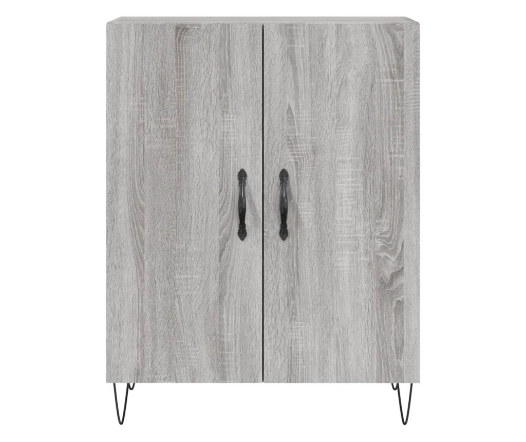 Visoka ormar, siva sonoma, 69,5x34x180 cm, kompozitno drvo - 8