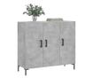 Komoda, betonsko siva, 90x34x80 cm, kompozitno drvo thumbnail 3