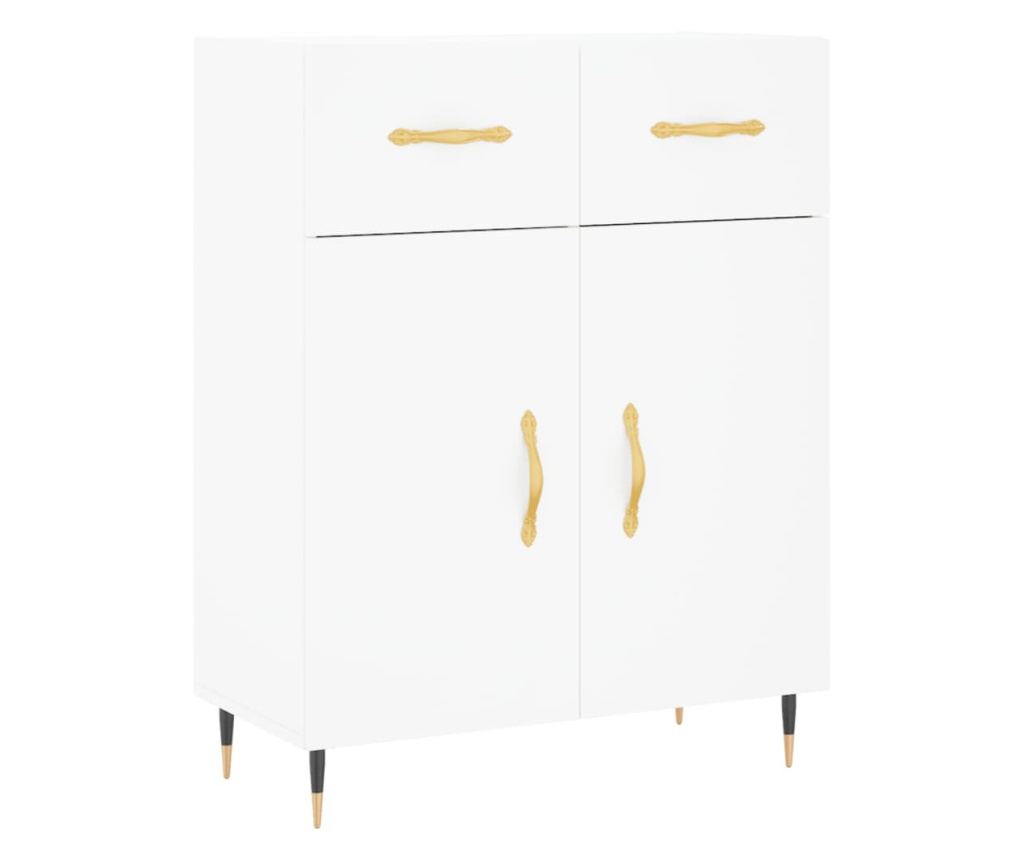 Visoka ormar, bijela, 69,5x34x180 cm, kompozitno drvo - 7