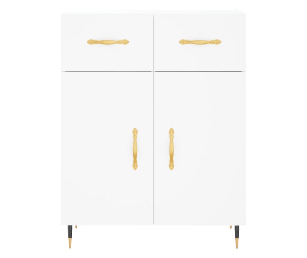 Visoka ormar, bijela, 69,5x34x180 cm, kompozitno drvo - 8