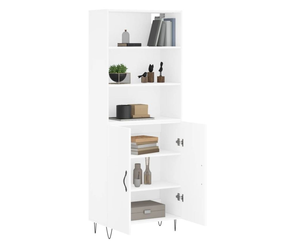 Visoka ormar, bijela, 69,5x34x180 cm, kompozitno drvo - 3