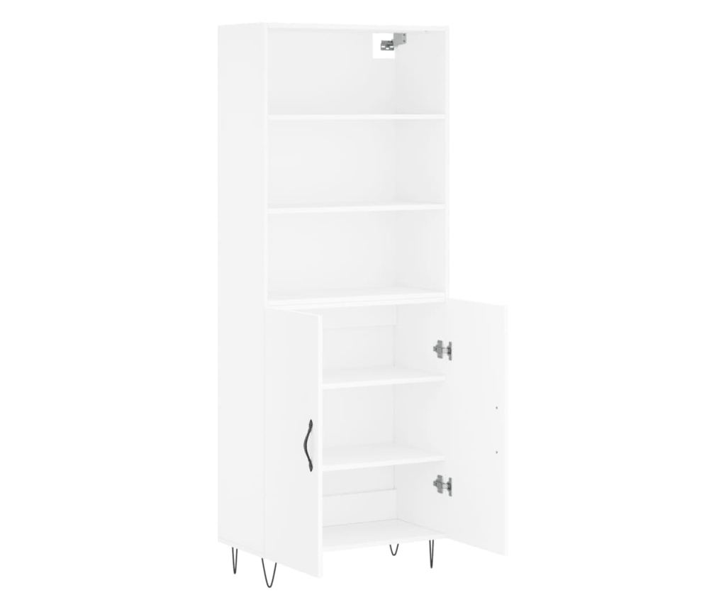 Visoka ormar, bijela, 69,5x34x180 cm, kompozitno drvo - 4