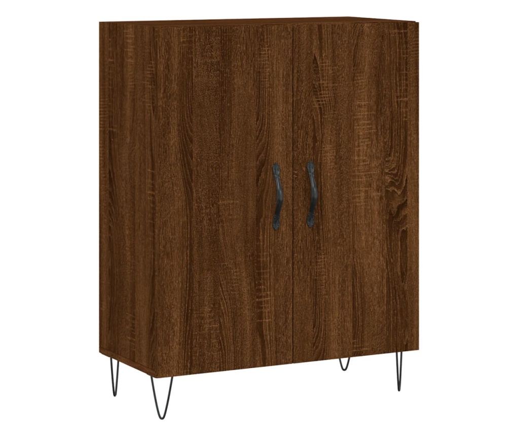 Visoka ormar, smeđi hrast, 69,5x34x180 cm, kompozitno drvo - 7