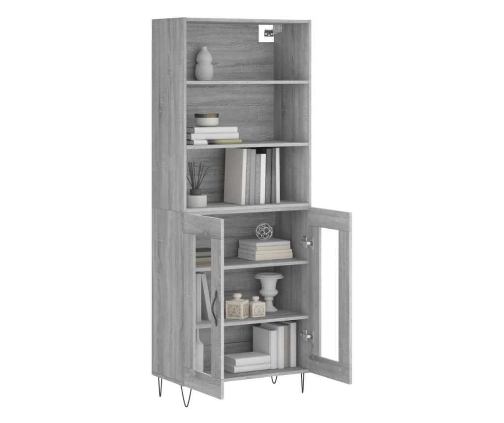Visoki ormar, Sonoma hrast, 69,5x34x180 cm, kompozitno drvo - 3