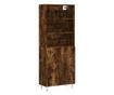 Visoka vitrina, dimljeni hrast, 69,5x34x180, kompozitno drvo thumbnail 2