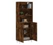 Visoka vitrina, dimljeni hrast, 69,5x34x180, kompozitno drvo thumbnail 3