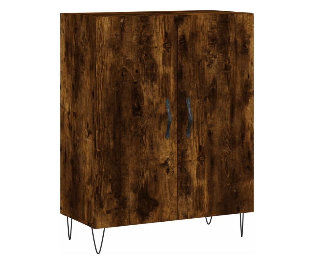 Visoka vitrina, dimljeni hrast, 69,5x34x180, kompozitno drvo - 7