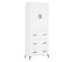 Visoki ormar, bijeli, 69,5x34x180 cm, kompozitno drvo thumbnail 2