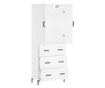 Visoki ormar, bijeli, 69,5x34x180 cm, kompozitno drvo thumbnail 4