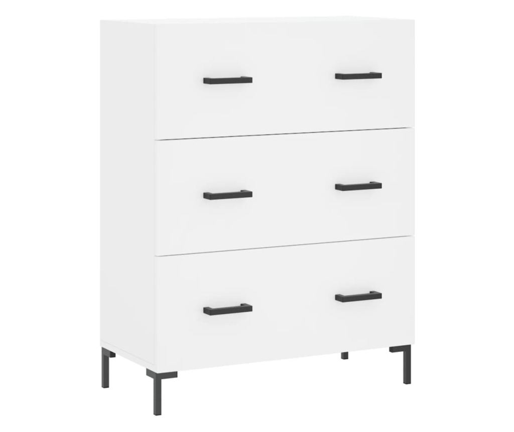 Visoki ormar, bijeli, 69,5x34x180 cm, kompozitno drvo - 7