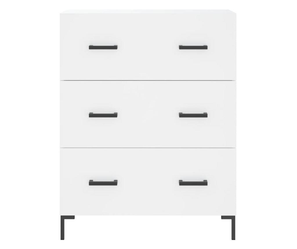 Visoki ormar, bijeli, 69,5x34x180 cm, kompozitno drvo - 8