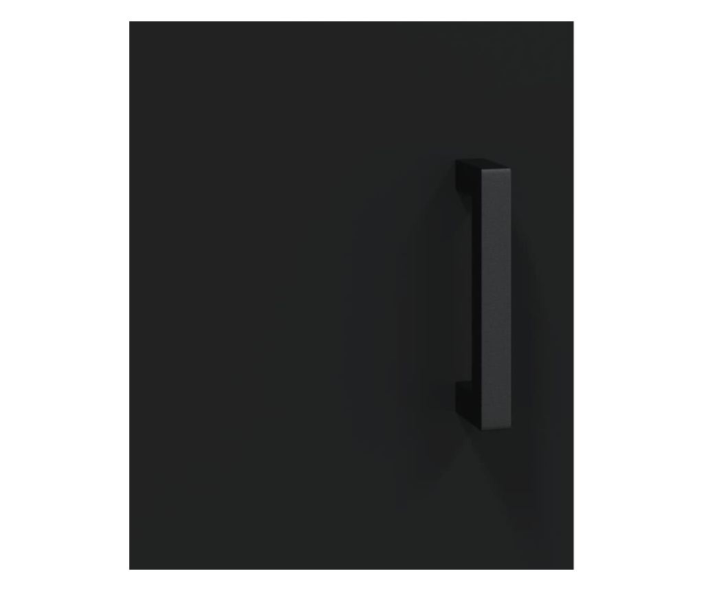 Visoka crna vitrina, 34,5x34x180 cm, obrađeno drvo - 10